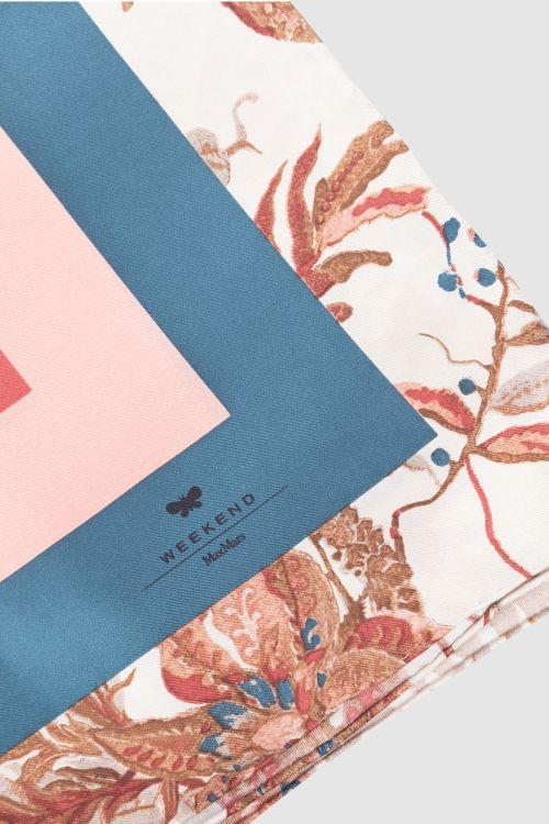 Foulard in Seta con Motivo Botanico-2