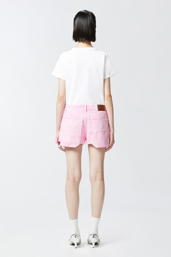 T-shirt maniche corte logo ricamato-5