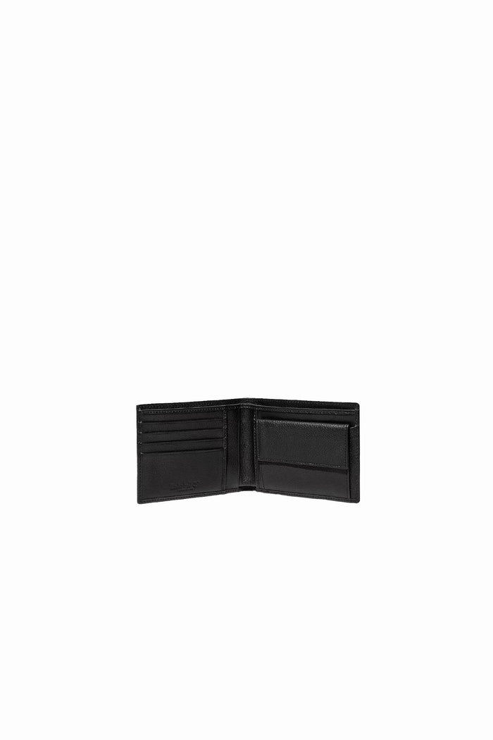 Portafoglio Bifold in Pelle con Portamonete Kennebunk da Uomo in colore nero-2