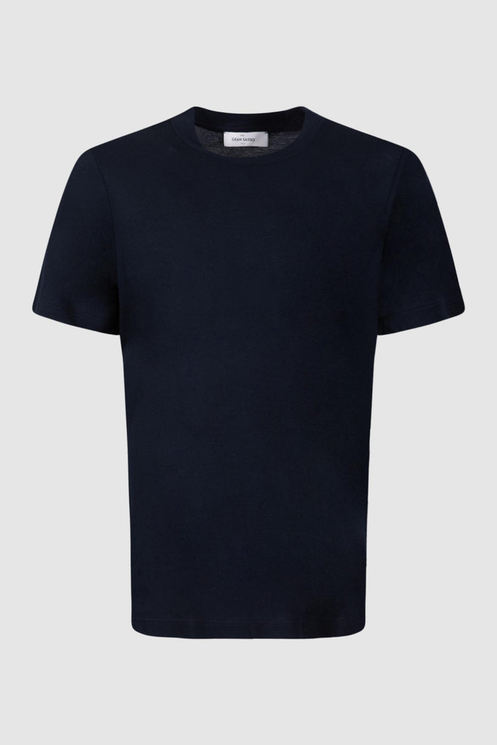 T-shirt in cotone a tinta unita