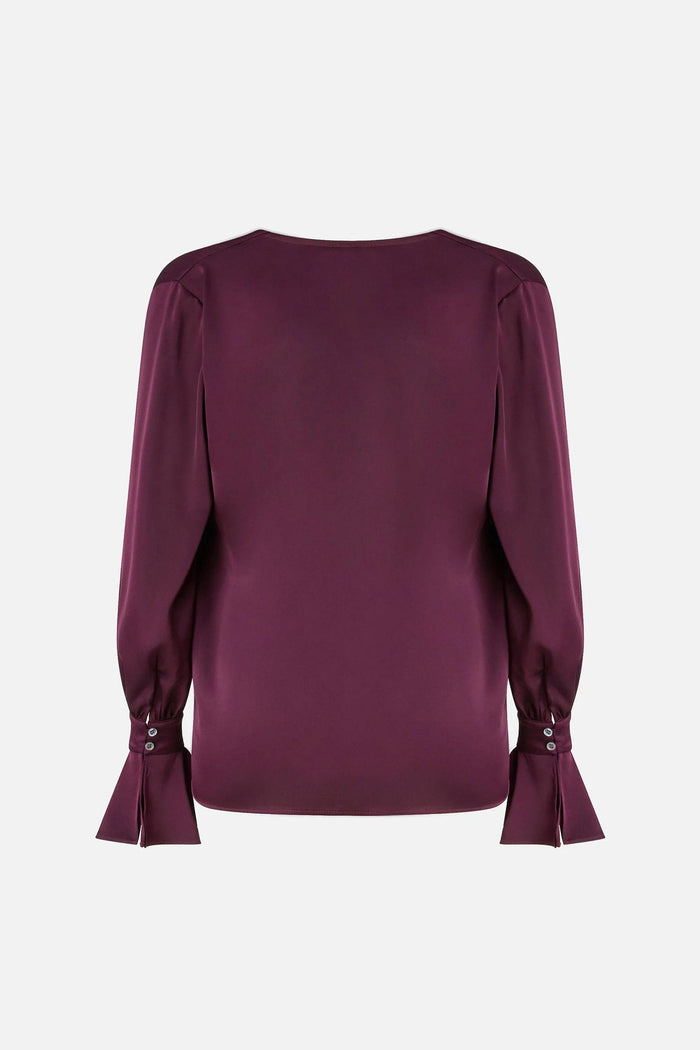 Blusa morbida in satin-2