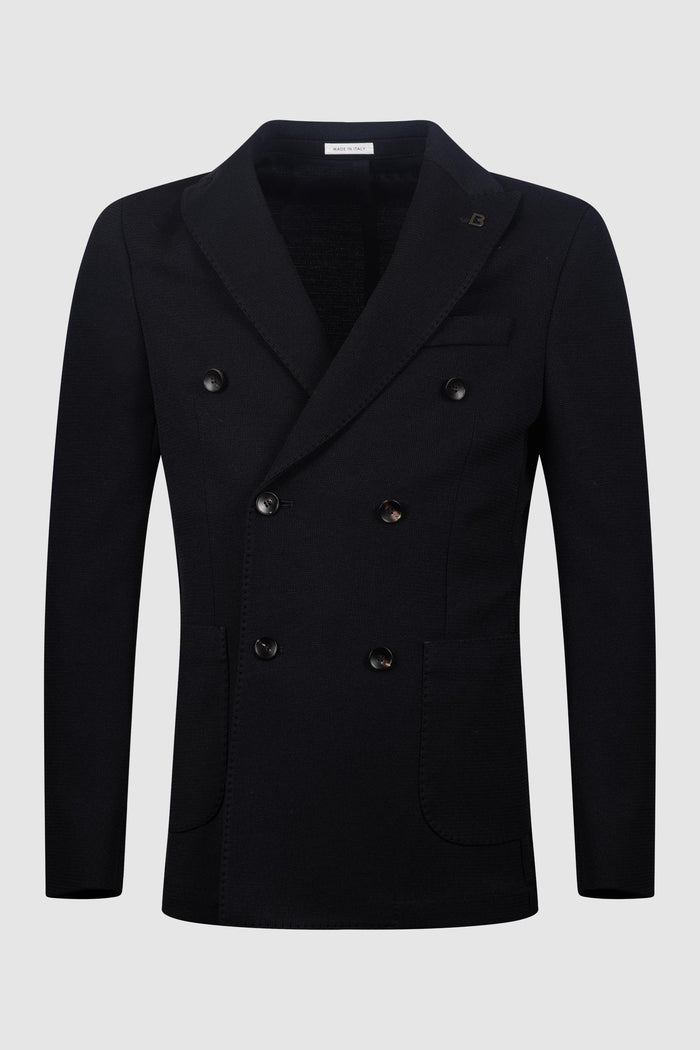 Giacca doppiopetto in maglia