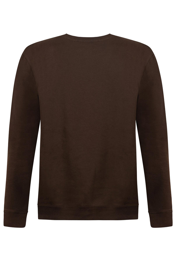 Felpa Girocollo in Cotone con Logo Ricamato-3