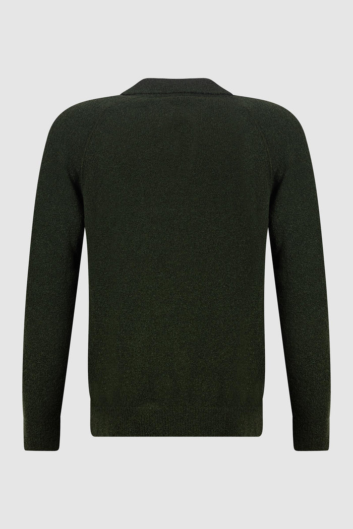 Maglia Polo in Lana Bouclé-2