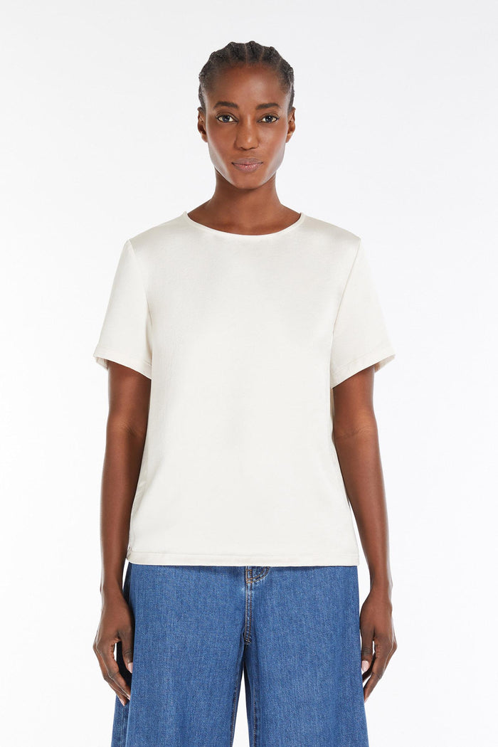 Amburgo t-shirt in raso e jersey-3