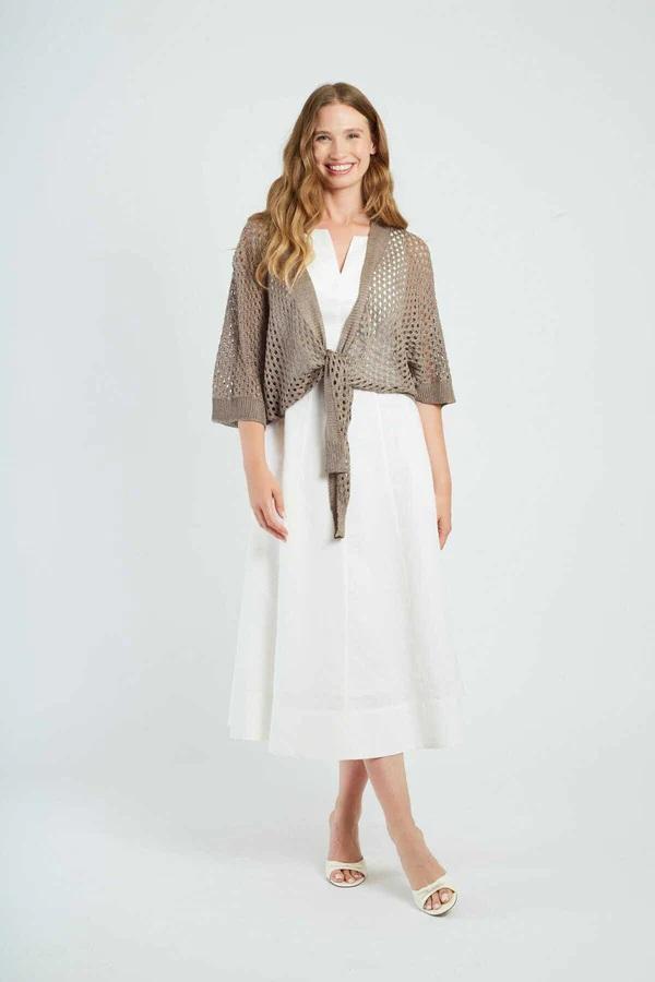 Gilet in maglia traforata PEGGY-2