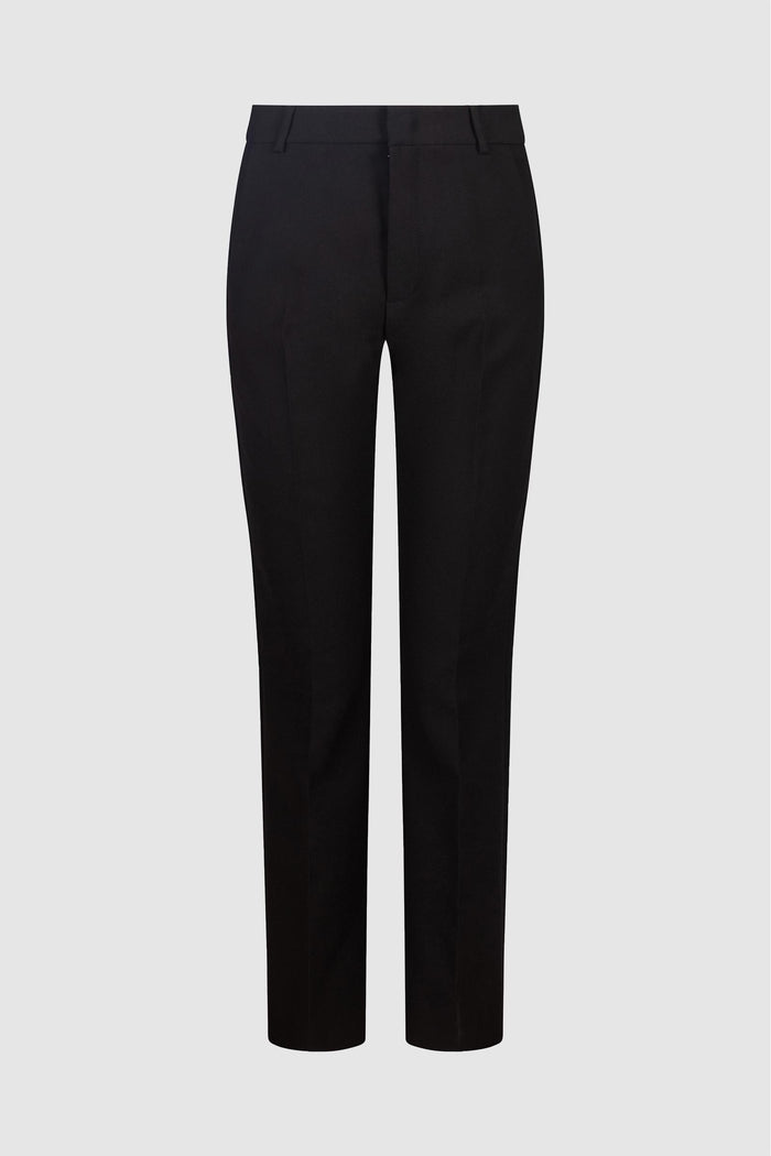 Pantaloni dritti in lana vergine