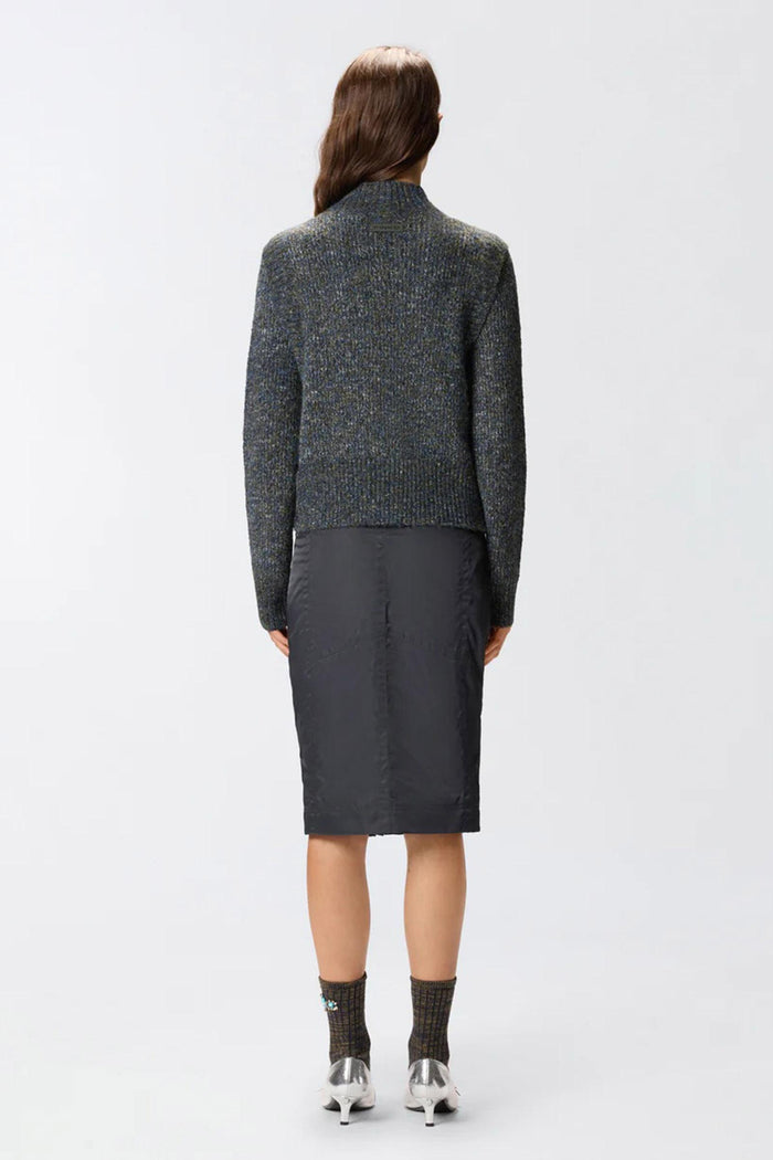 Cardigan con trecce e ricamo gioiello-4