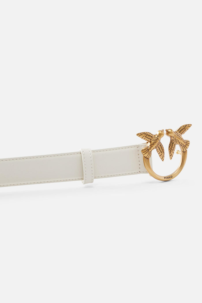 Cintura Love Birds in pelle 3cm-4