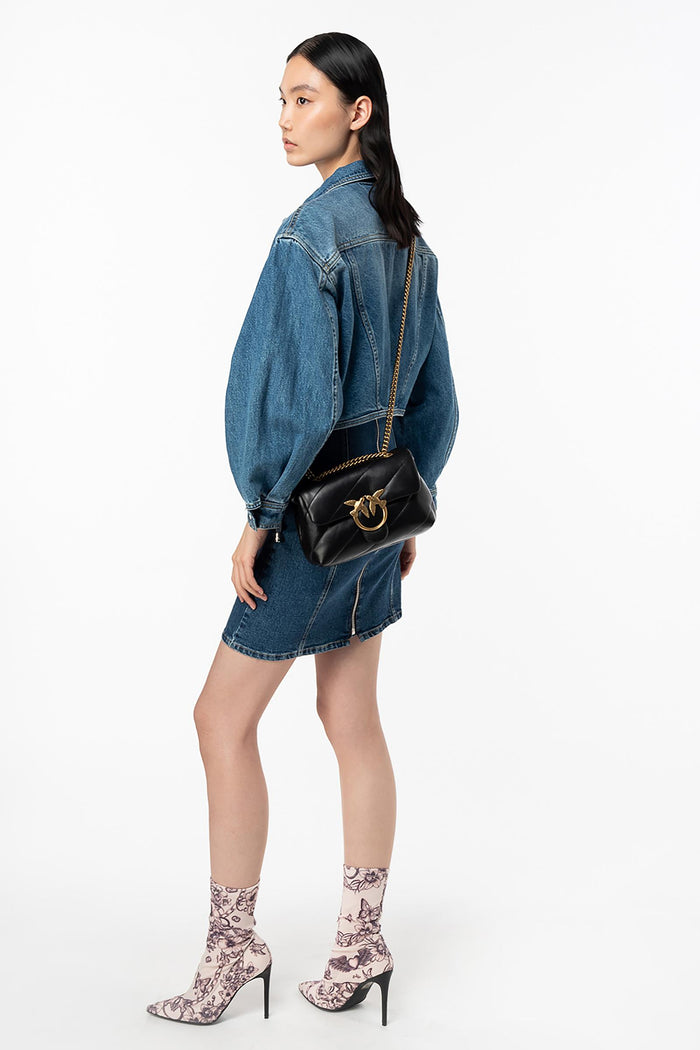 Borsa a tracolla piccola Love Bag Puff in nappa trapuntata-6