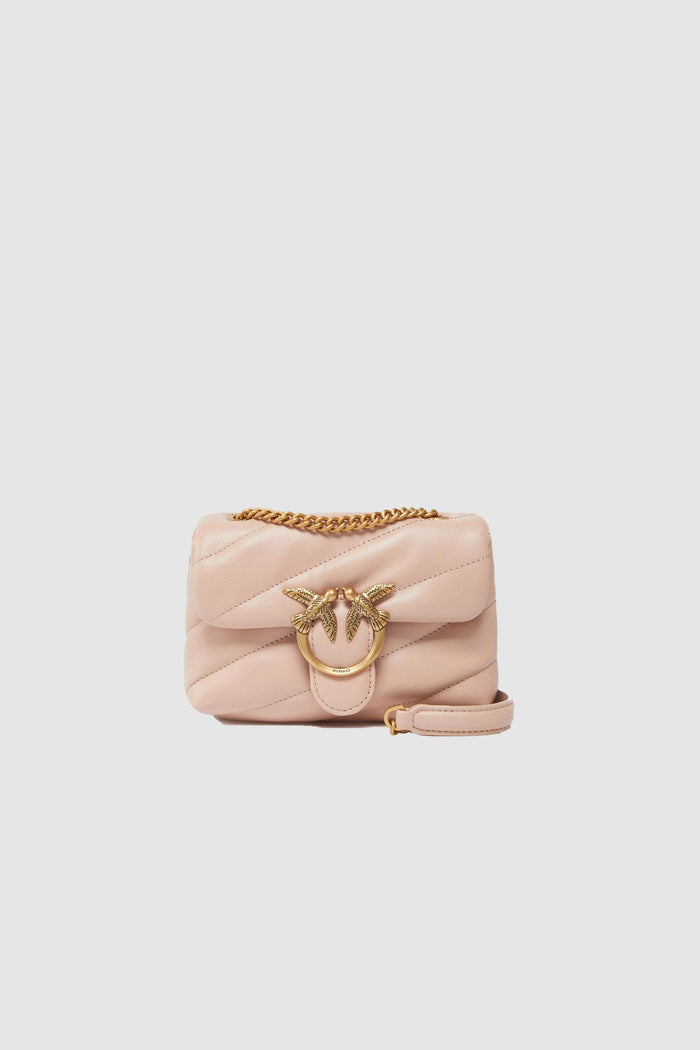 Borsa a tracolla piccola Baby Love Bag Puff in nappa trapuntata
