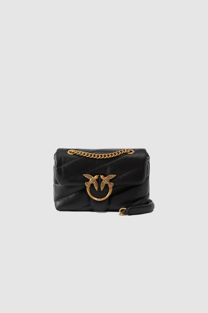 Borsa a tracolla piccola Baby Love Bag Puff in nappa trapuntata