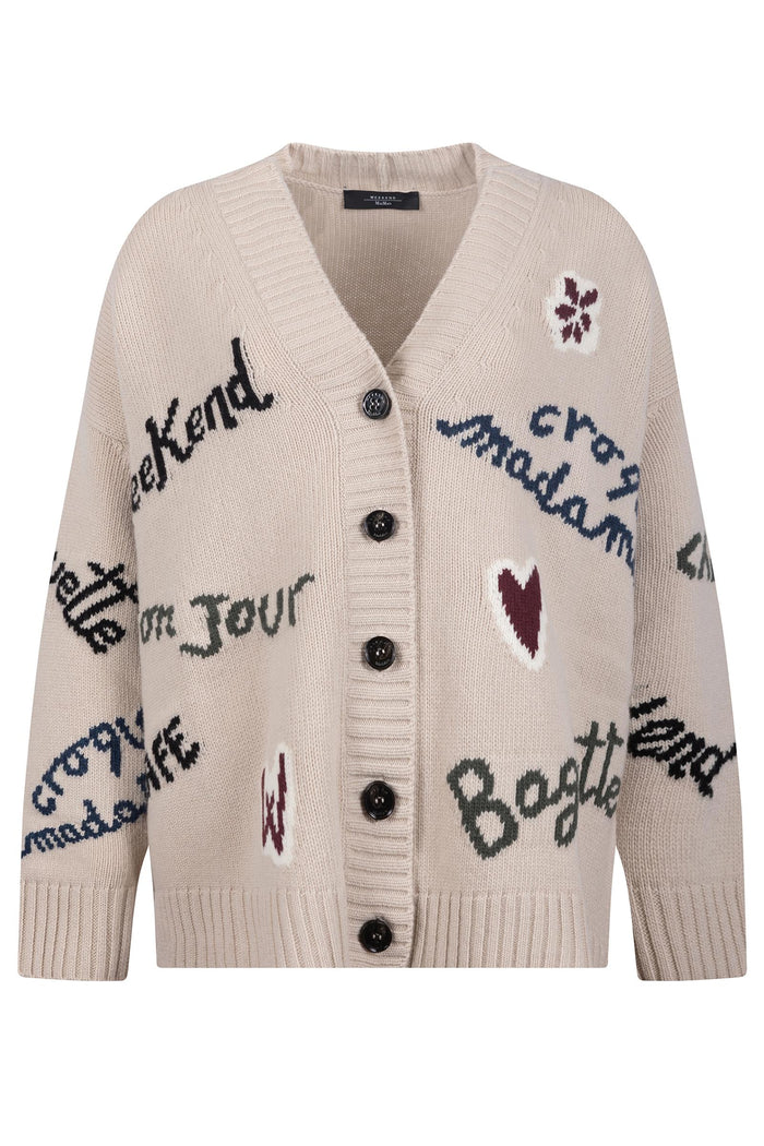 Weekend Max Mara - Cardigan 'Estasi' Oversize con Intarsi Ricamati-2