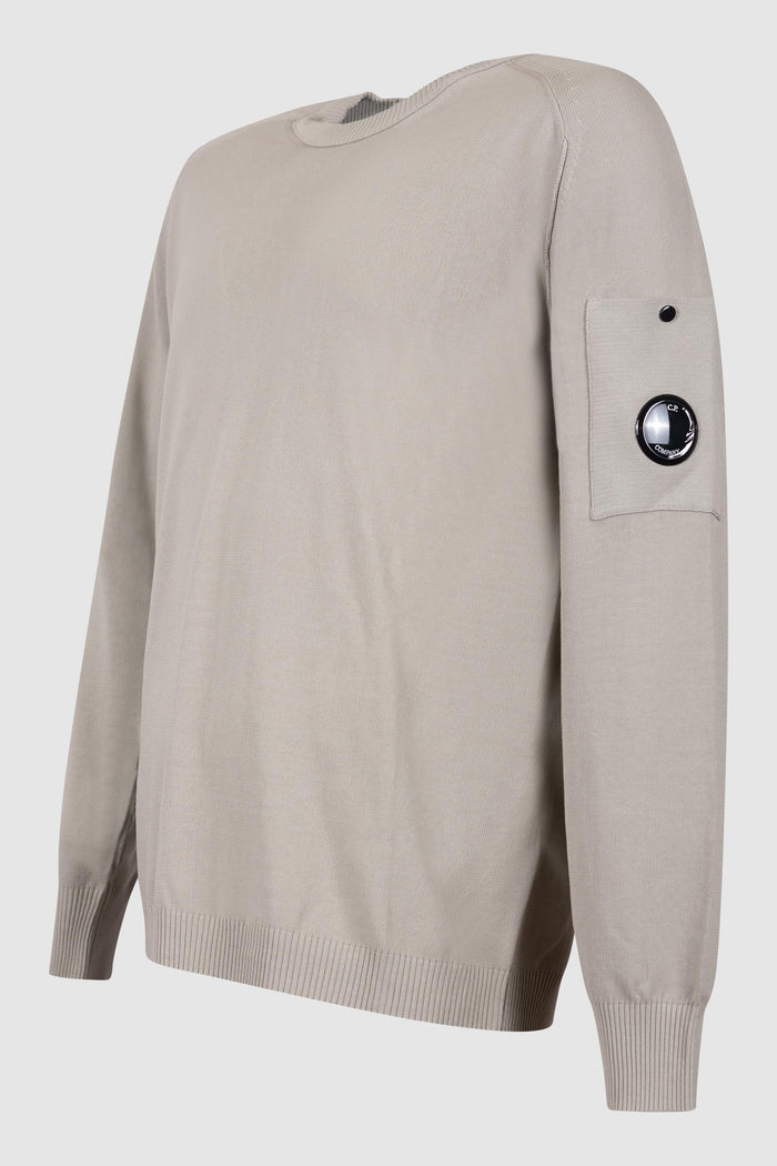 Maglione girocollo in crepe di cotone con lenti-2