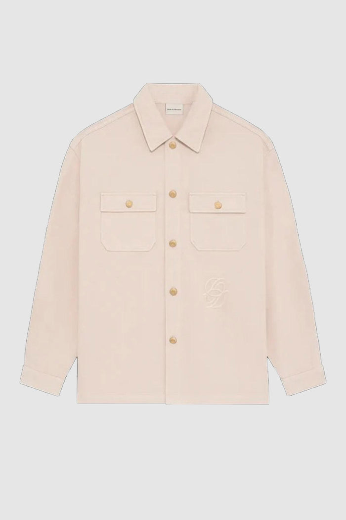 Camicia in denim beige