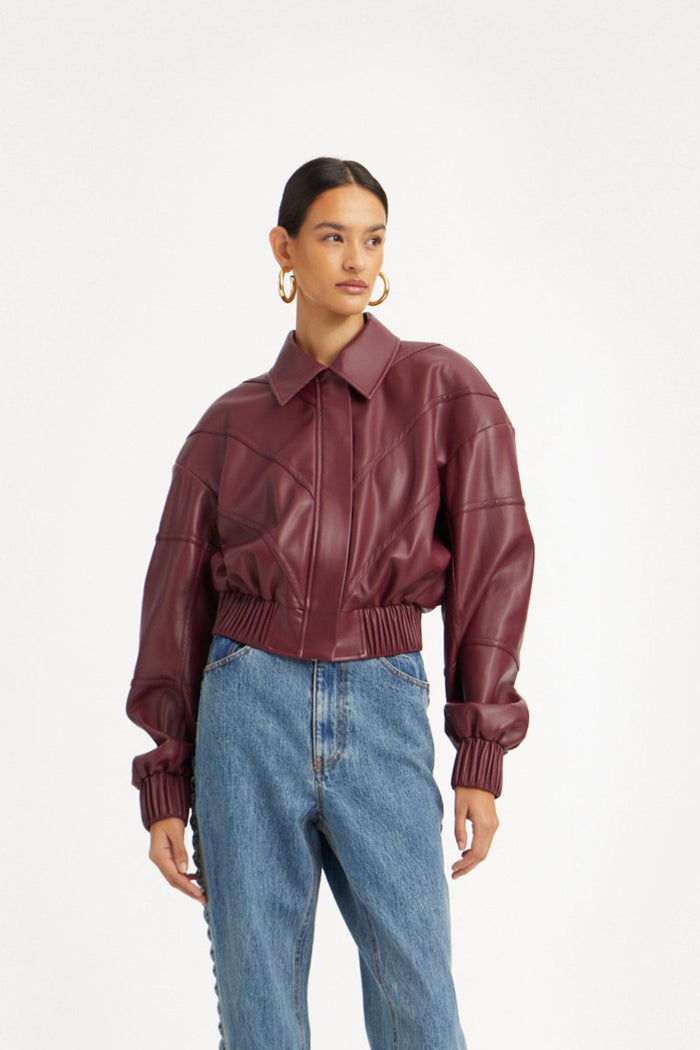 Giubbotto Bomber Bordeaux-2
