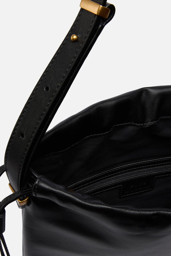 Borsa a spalla media Slouchy Bag verticale in pelle-4