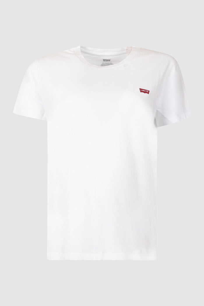 T-shirt Levi's® The Perfect Tee - Bianco con Logo Rosso