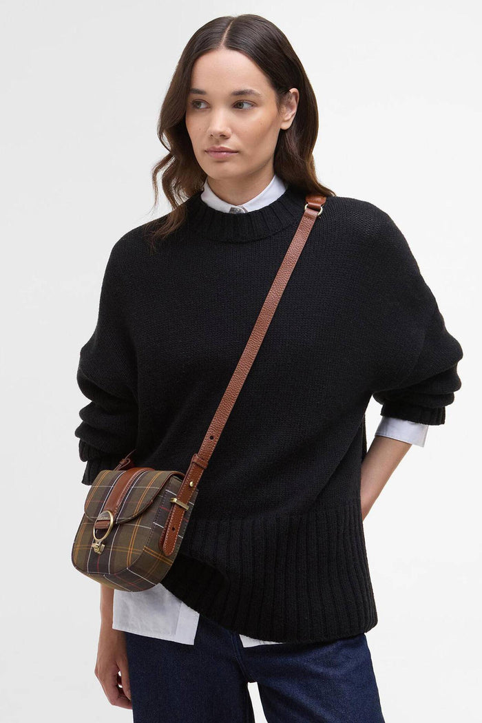 Borsa a tracolla con motivo tartan Elm-5