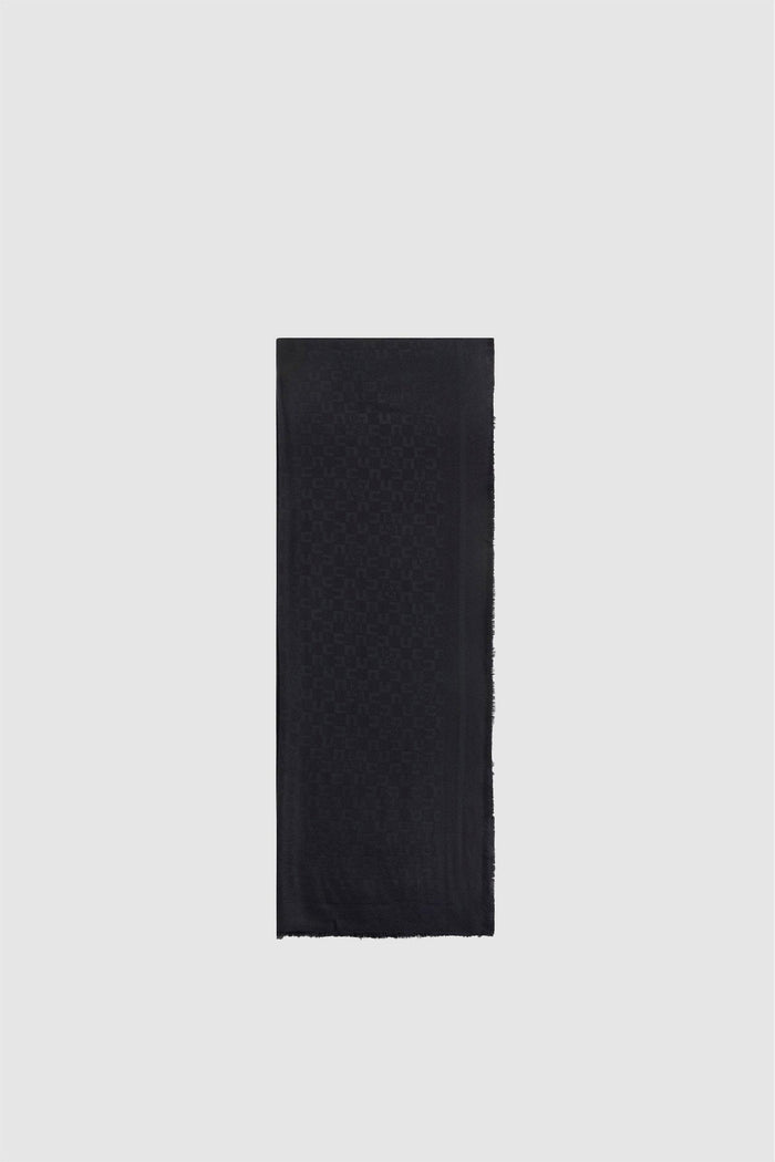 Sciarpa con pattern logo