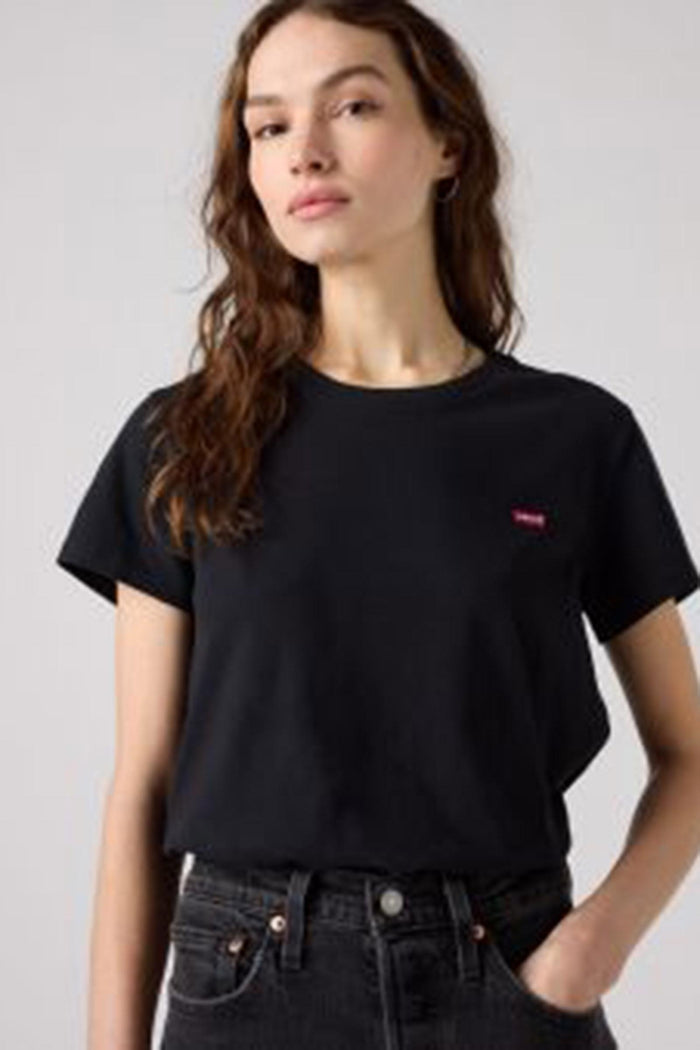 T-shirt Donna in Cotone Nero-3