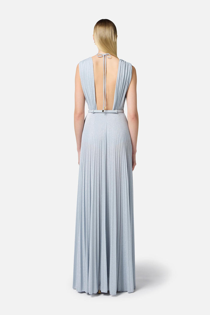Abito Red Carpet in jersey lurex con cintura-3