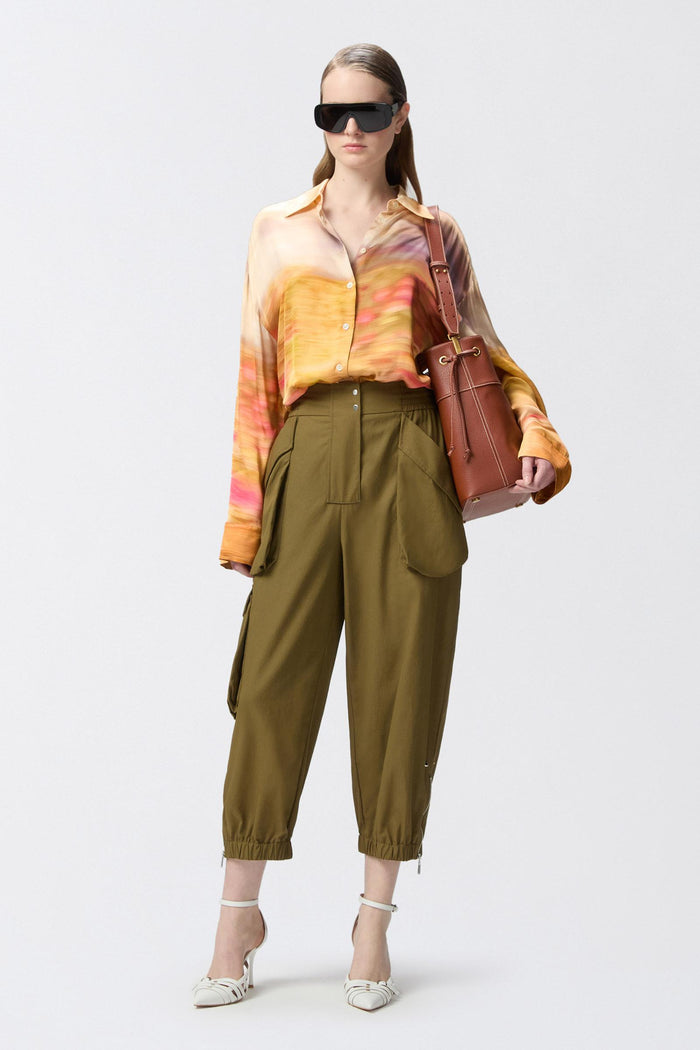 Pantaloni cargo leggeri con maxi tasche-3