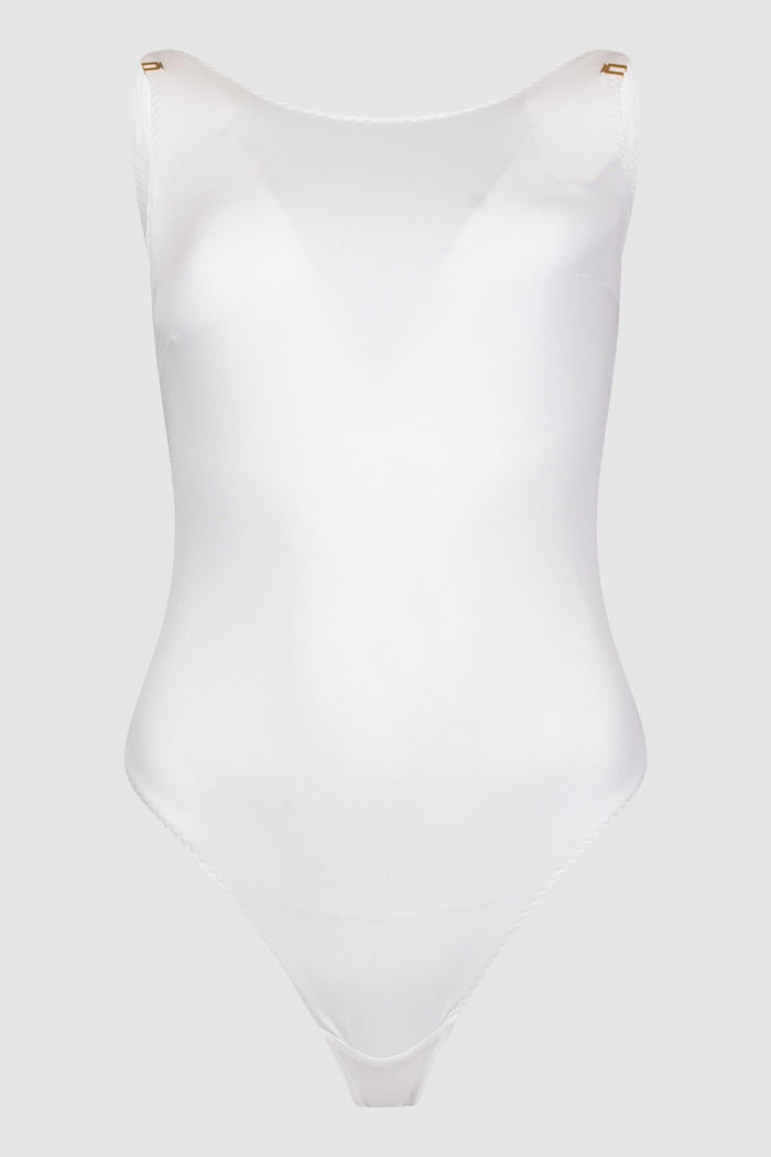 Body in jersey crêpe con dettagli logo