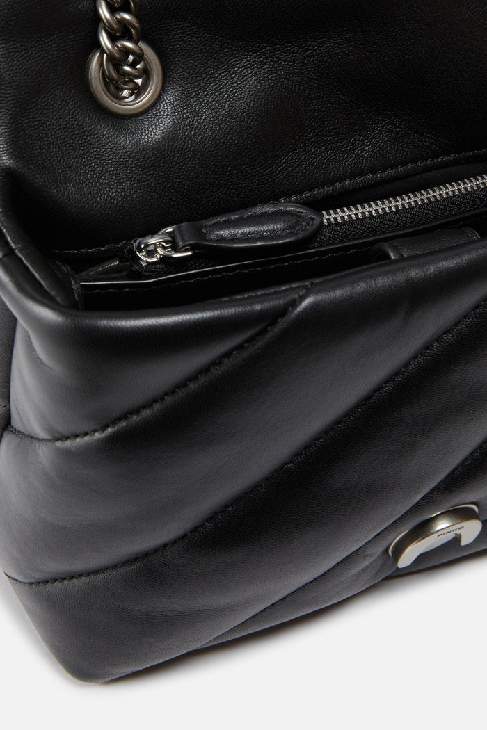 Borsa a tracolla piccola Love Bag Puff in nappa trapuntata-4