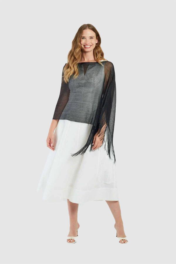 Poncho in maglia di paillettes RAPHAELLE
