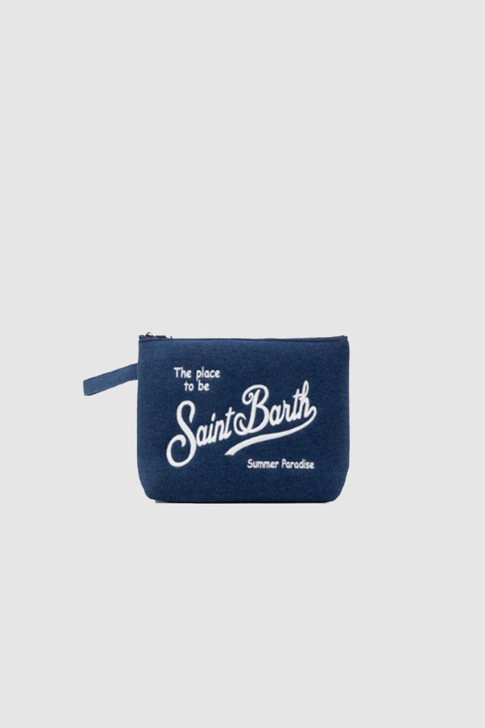 Pochette Aline L effetto denim