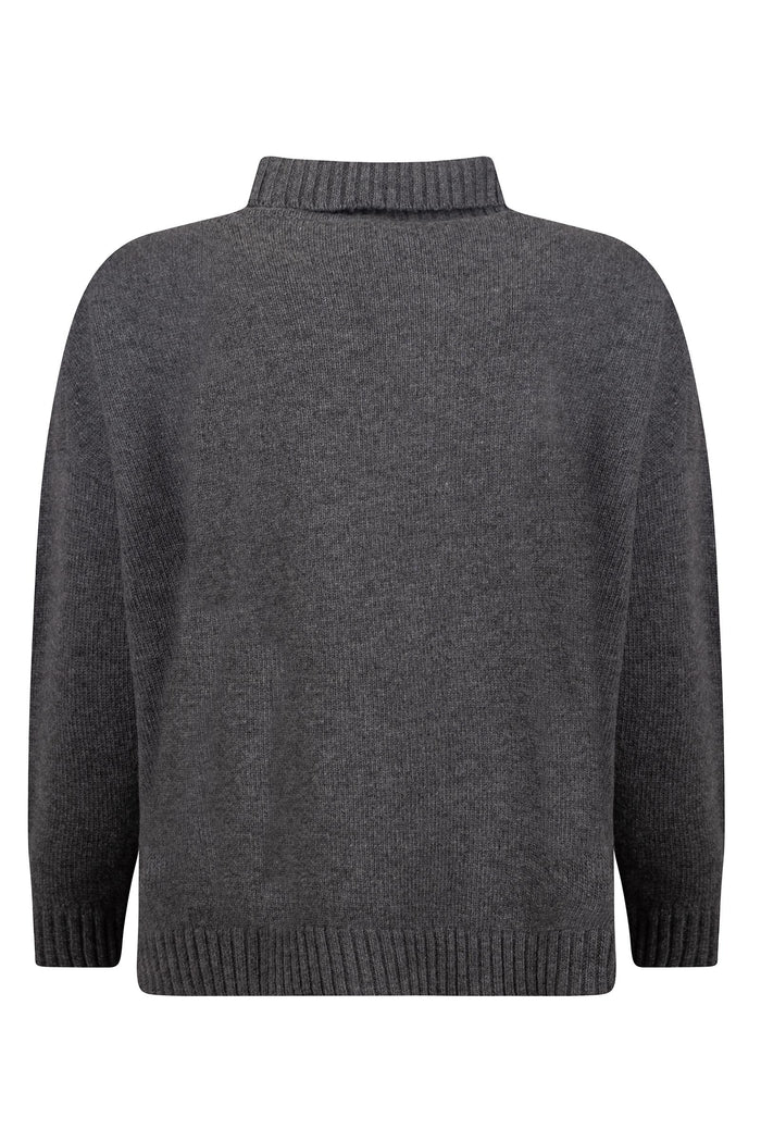 Maglia a collo alto in lana misto cashmere-3