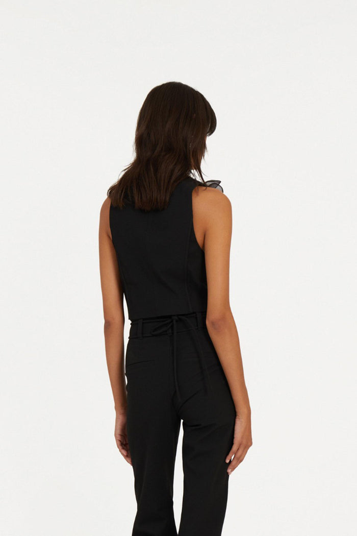 Gilet a fiori Nero-4