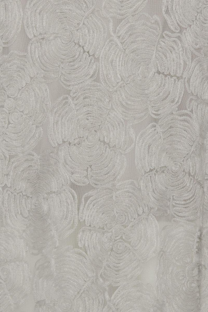 Abito lungo in rete grigio viola-3