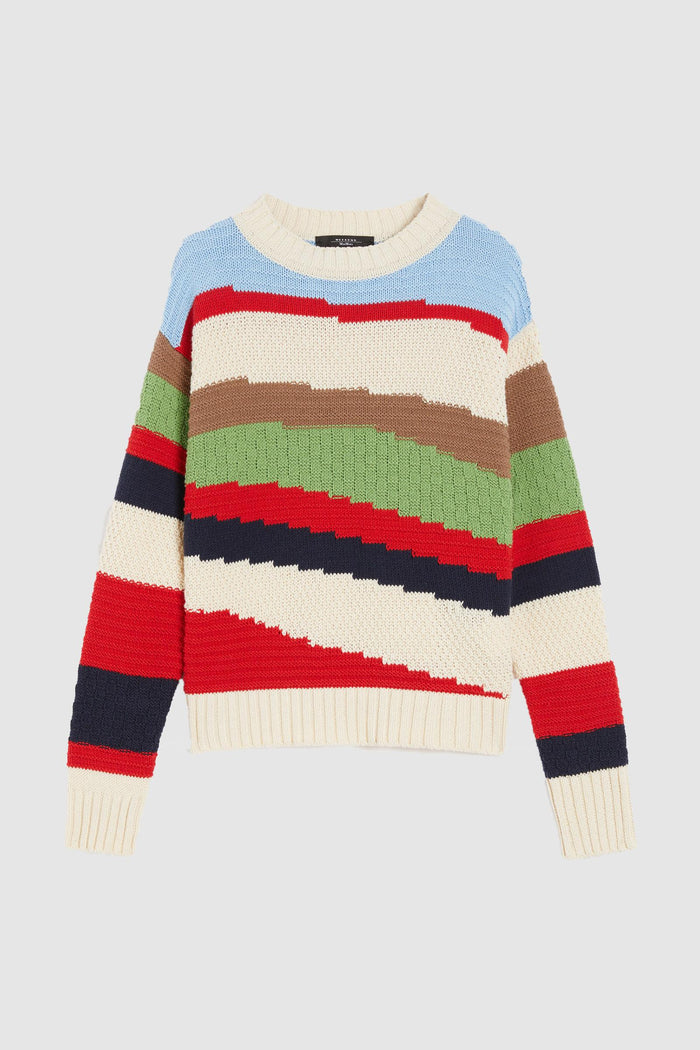 Maglia intarsiata in cotone