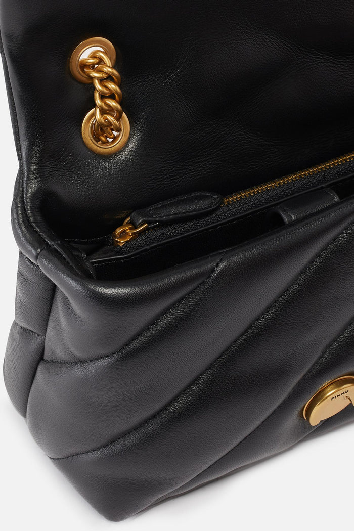 Borsa a tracolla piccola Love Bag Puff in nappa trapuntata-3