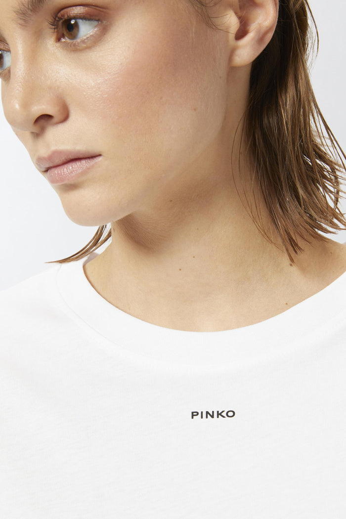 T-shirt mini logo PINKO-6