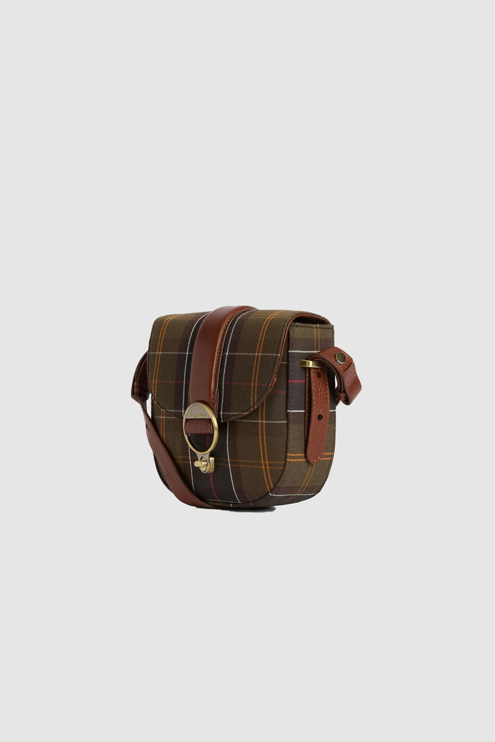 Borsa a tracolla con motivo tartan Elm-2