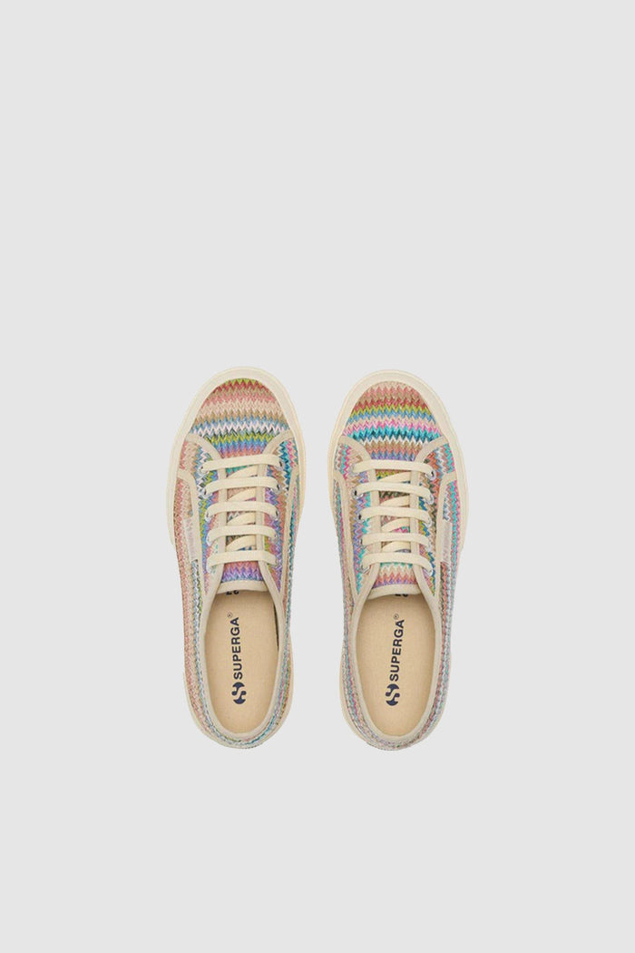 Sneakers classiche da donna viola con tomaia in rafia-4