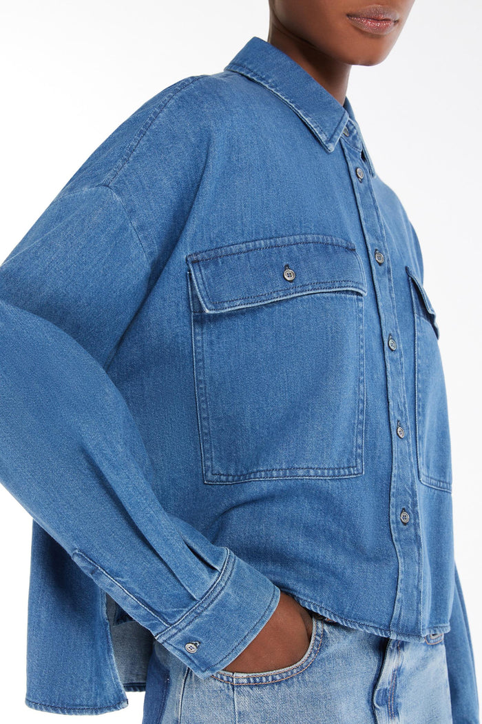 Zemira camicia boxy in denim-6