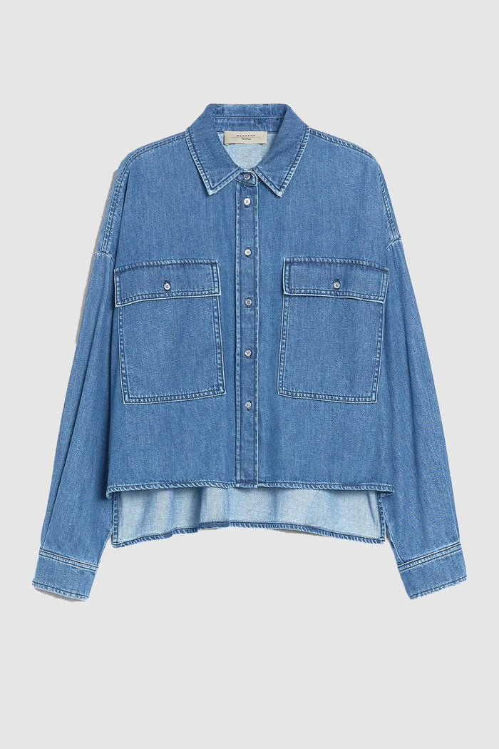 Zemira camicia boxy in denim-1