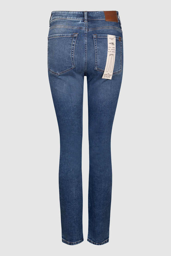 Jeans skinny in denim stretch - Blu-2