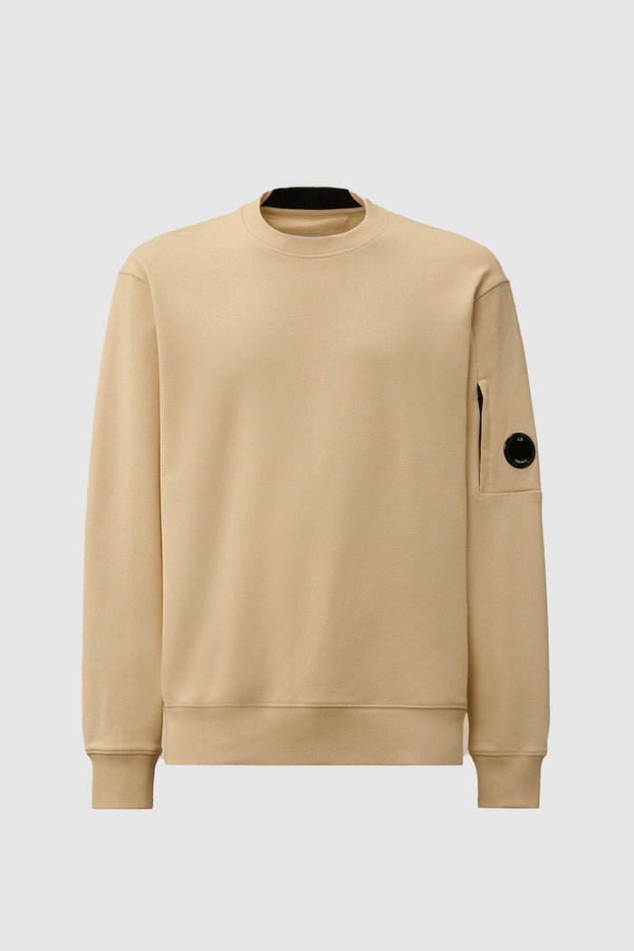 Felpa girocollo in pile con lenti diagonali rialzate