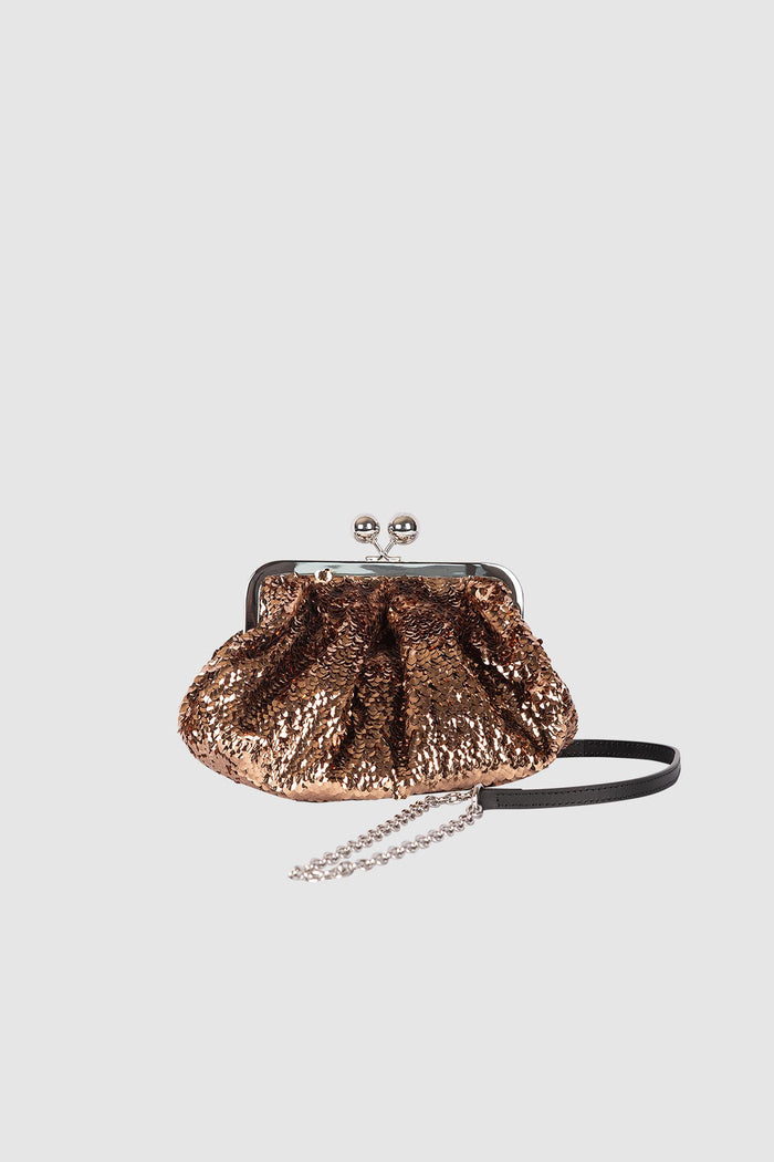 Pasticcino Bag small in raso con paillettes-3