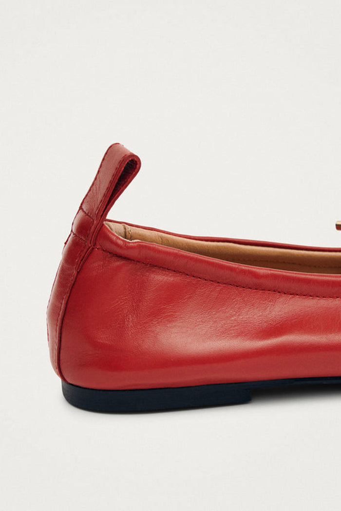 Rosalind Ballerine in Pelle Rossa-4