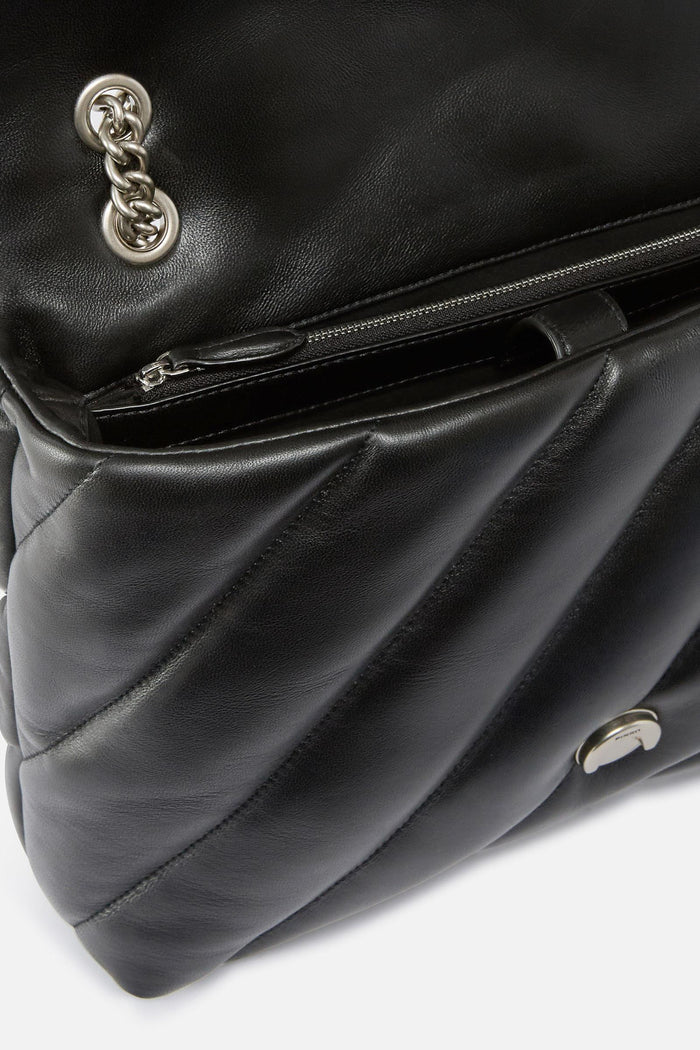Borsa a tracolla grande Love Bag Puff in nappa trapuntata-4
