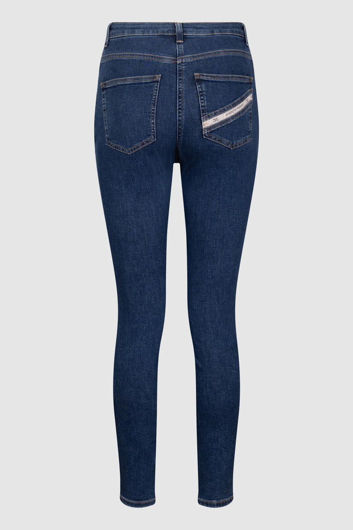 Jeans skinny con dettaglio logo-2