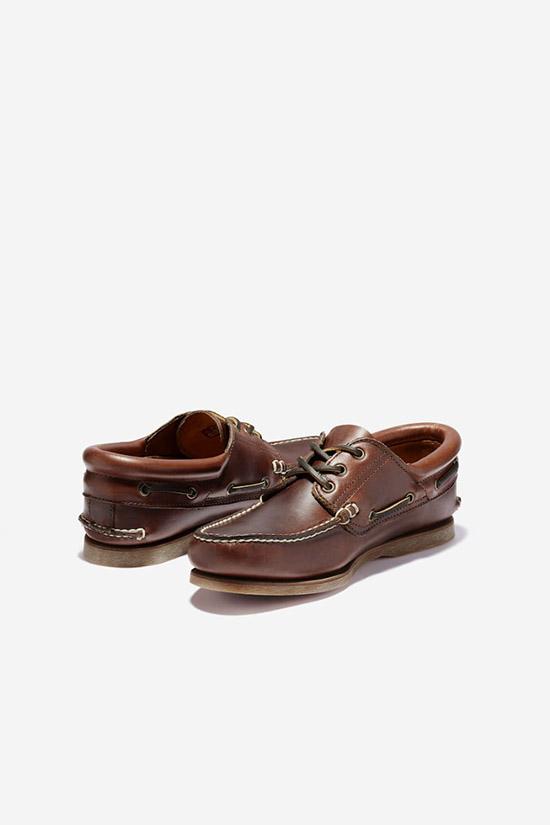 Scarpa da Barca da Uomo Classica Authentic in marrone-5