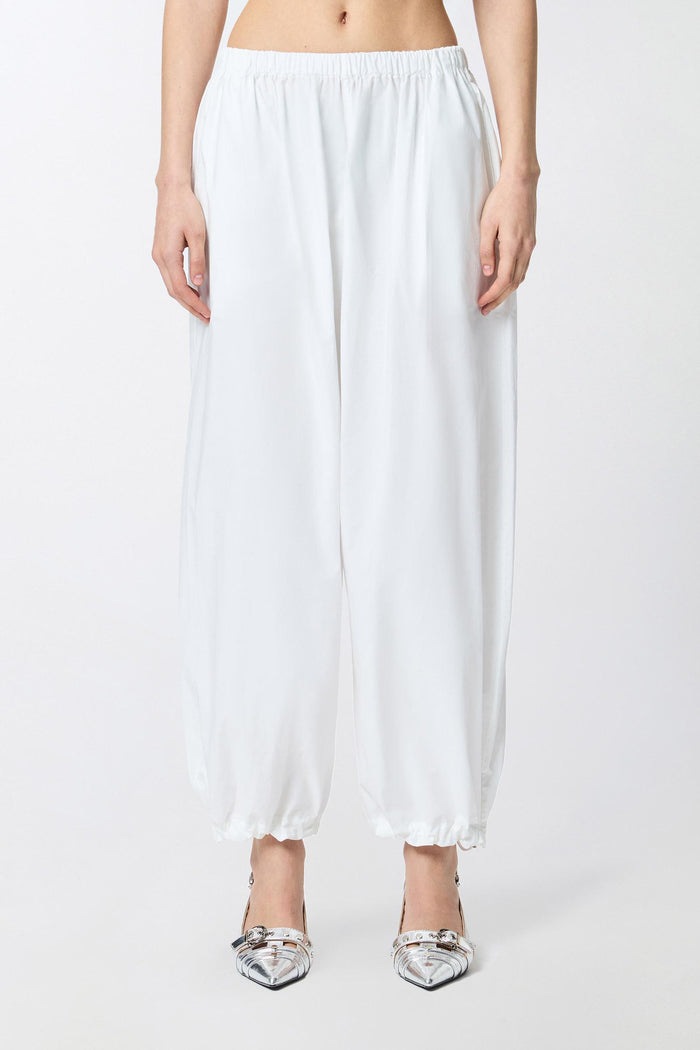 Pantaloni balloon leggeri con coulisse-4