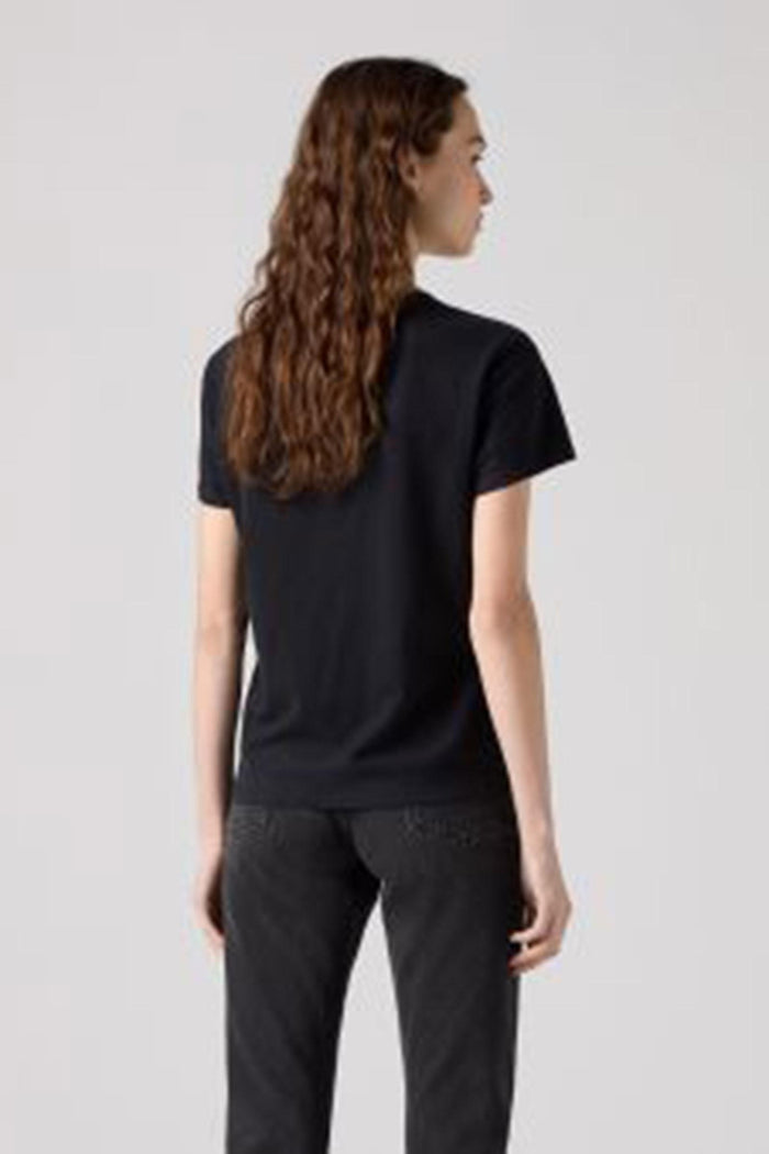 T-shirt Donna in Cotone Nero-2